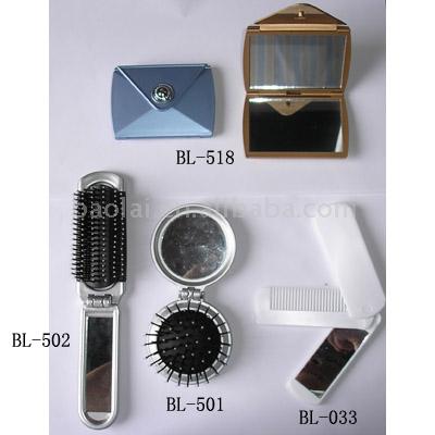  Folding Mirror with Brush / Comb ( Folding Mirror with Brush / Comb)