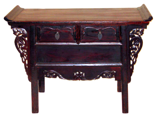 Antique 2 Drawers Table