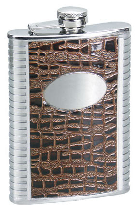  Hip Flask with Leather (Hip колбу с кожаными)