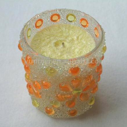  Bead Glass Candle ( Bead Glass Candle)