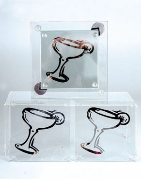  6pcs Glass Cup Mat (6pcs стекло Кубок Матем)