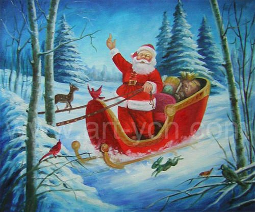  Cartoon Oil Painting (Christmas Series) ( Cartoon Oil Painting (Christmas Series))