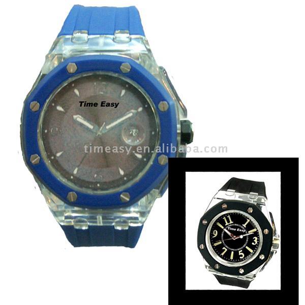  Transparent Plastic Watch ( Transparent Plastic Watch)