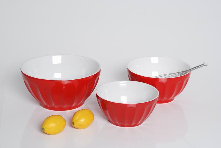  S/3 Mixing Bowl Set - Red (S / 3 Mixing Bowl Set - красный)
