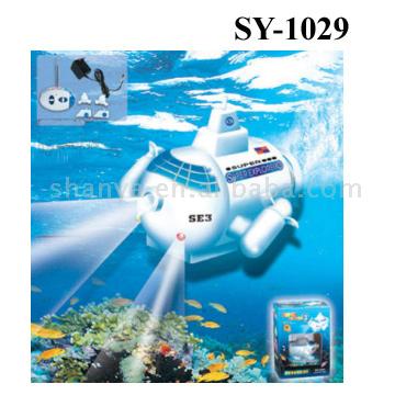  Mini R/C Submarine with Light (Mini R / C sous-marin avec la lumière)