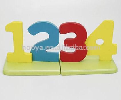  Number Shape Book End (Nombre Shape Book Fin)