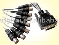  DB 15PIN Plug to 8 x BNC Jack (DB 15 broches jack de 8 x BNC)