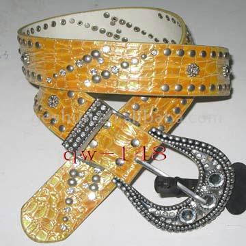  Elegant Belt Pearls Handwork Intertexture Leather Ladies` Strap Belt ( Elegant Belt Pearls Handwork Intertexture Leather Ladies` Strap Belt)