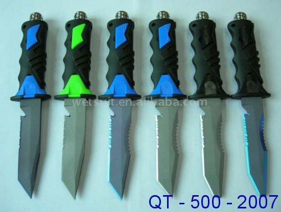  QT-500-2007 Ocean Master Titanium Dive Knife ( QT-500-2007 Ocean Master Titanium Dive Knife)