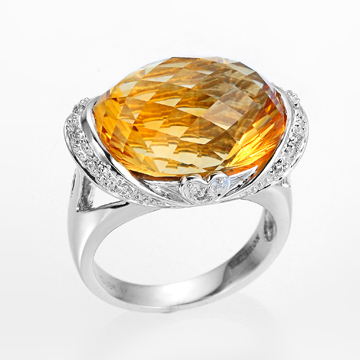 18K Gemstone Ring (18K Gemstone Ring)