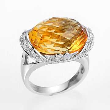  18K Gemstone Ring (18K Gemstone Ring)