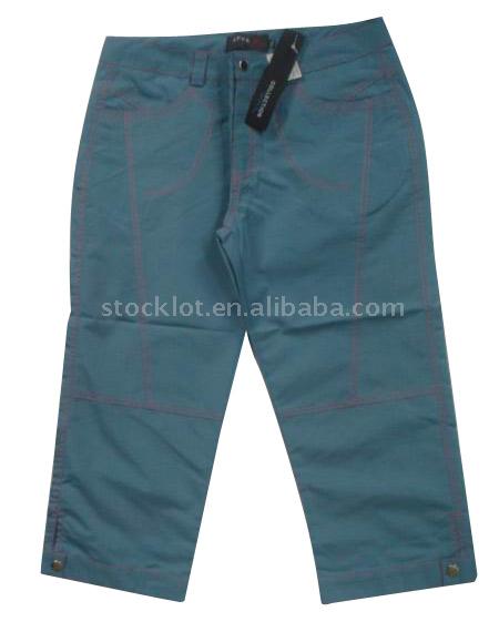  Stock Ladies` Three-Quarter Trousers (Фондовый Женские брюки, три четверти)