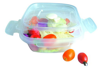  2pcs 1000ml / 34oz. Plastic Food Storage Containers, Click N Micro (2ST 1000ml / 34oz. Kunststoff-Lebensmittel-Lagerbehälter, klicken Sie auf das N)
