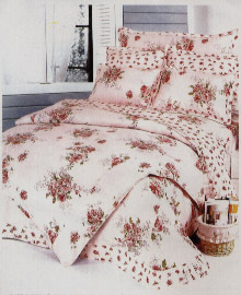  Bedding Set with Beautiful Flower Printing (Chambre à coucher avec Beautiful Flower Impression)