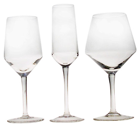  Lozenge Drinking Glass Set (Rautenmuster Trinkglas Set)