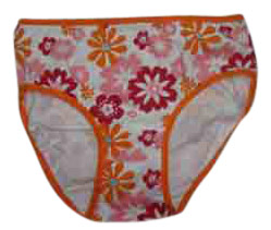  Girls` Printed Briefs