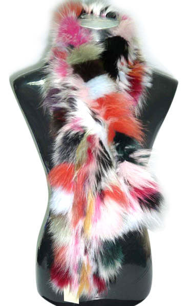  Multi Color Fox Scarf (Multi Color Fox Foulard)