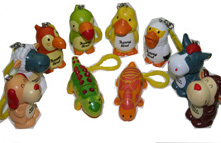  Animal Retractile Ballpoint Pens with Body and Key Chain ( Animal Retractile Ballpoint Pens with Body and Key Chain)