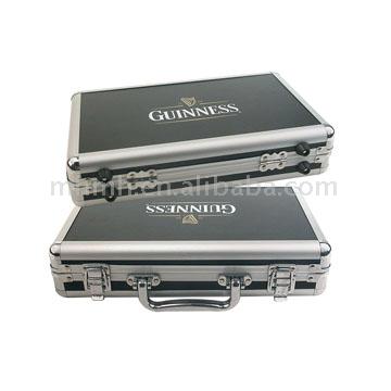  Aluminum Case with Printed Leather Lid ( Aluminum Case with Printed Leather Lid)
