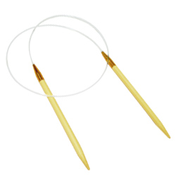  Bamboo Circular Knitting Needles with Aluminum Joint (Bambus Rundstricknadeln mit Aluminium-Joint)