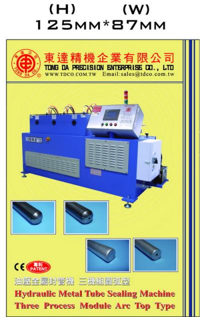 Hydraulic Metal Tube Sealing Marchine Three Process Module Flat Top Type