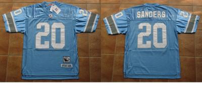 Detroit Lions Barry Sanders Football Throwback Jersey