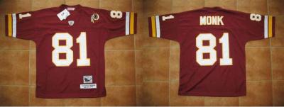 Washington Redskins Art Monk Football Throwback Jersey