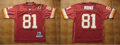 Washington Redskins Art Monk Football Throwback Jersey