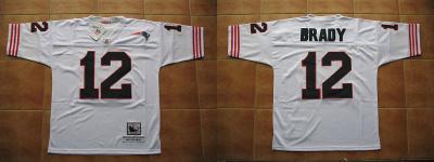 New England Patriots Tom Brady Football Throwback Jersey