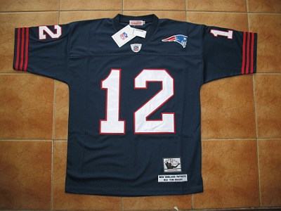 New England Patriots Tom Brady Football Throwback Jersey