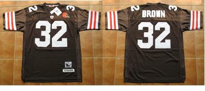 Cleveland Browns Jim Brown Football Throwback Jersey (Cleveland Browns Jim Brown Football Throwback Jersey)