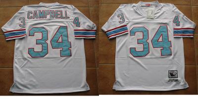 Houston Oilers Earl Campbell Football Throwback Jersey
