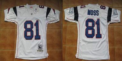 New England Patriots Randy Moss Football Throwback Jersey
