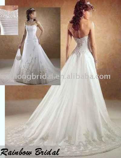 wedding dress, formal ball gown (wedding dress, formal ball gown)