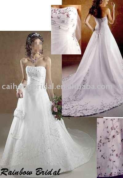 wedding dress, formal ball gown (wedding dress, formal ball gown)