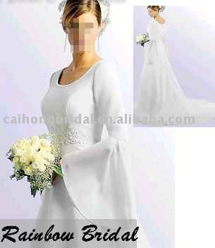 wedding dress, bridal gown