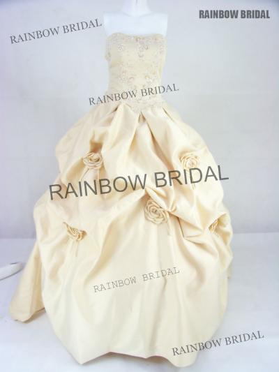 wedding dress, bridal gown