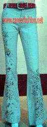 Linen Beading Trousers (Linen Beading Trousers)