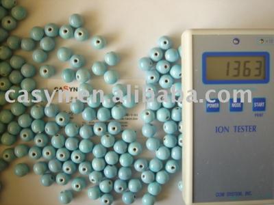 Negative ion ceramic beads