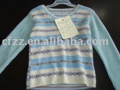 LADIES` KNITTED PULLOVER