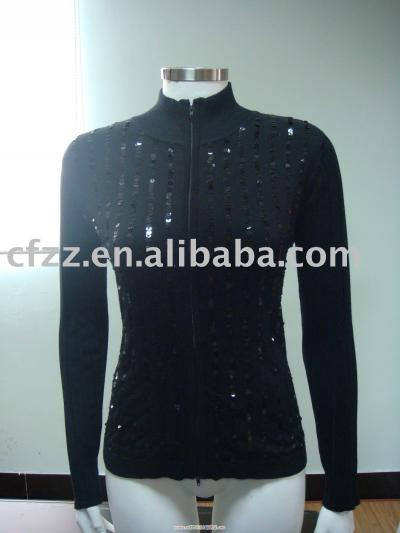 Ladies` Knitted Cardigan