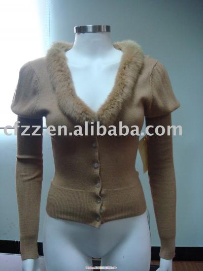 Ladies` Knitted Cardigan