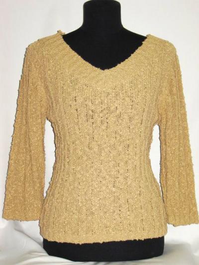 Ladies` Knitted V/N Sweater (Ladies` Knitted V/N Sweater)
