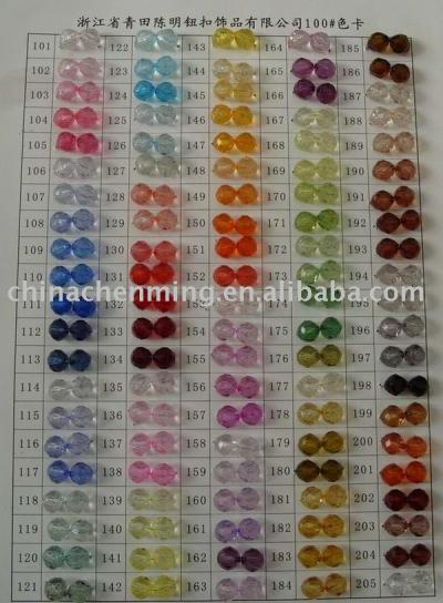 Acrylic bead card