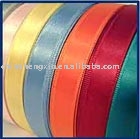 double-face slitted-edge satin label fabric coil (double face entaillé-bordure de satin label de la bobine de tissu)