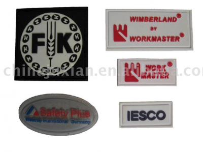 PVC rubber label (PVC-Gummi-Label)