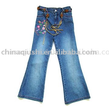 EMB DENIM JEAN