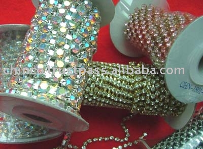 Rhinestone Brass Cup Chain (Strass Brass Cup Chain)