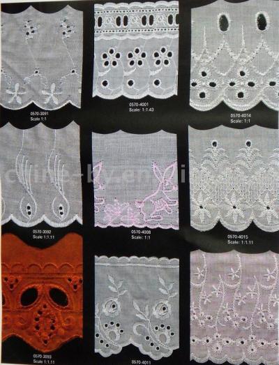 embroidered lace(TC Cloth and 100% cotton) (embroidered lace(TC Cloth and 100% cotton))