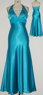 sexy dress CJ07027(blue). (CJ07027 robe sexy (bleu).)